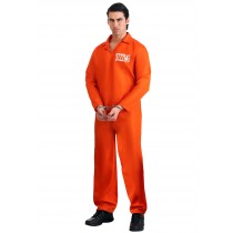 Men's Orange Prison Jumpsuit - Men's
