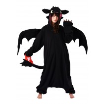 How to Train Your Dragon Toothless Adult Kigurumi Costume - Men's