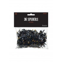 Bag of 36 Plastic Spiders Promotions