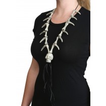 Adult Faux Ivory Necklace W/ Skull Pendant Promotions