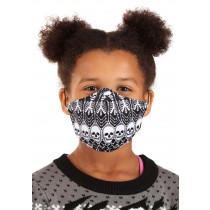 Child Sublimated Skeleton Pattern Face Mask Promotions