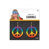 Tie Dye Peace Earrings Promotions