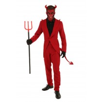 Plus Size Red Suit Devil Costume Promotions