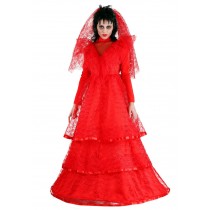 Red Gothic Wedding Dress Costume - Women's