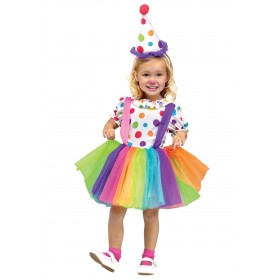 Girls Big Top Fun Clown Costume Promotions