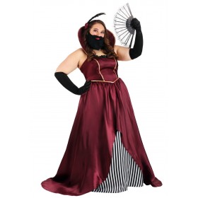 Plus Size Women's Bearded Lady Circus Costume Promotions