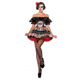 Day of the Dead Doll Costume - Women's