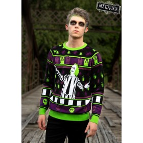 Beetlejuice It's Showtime! Halloween Sweater for Adults Promotions