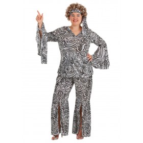 Women's Plus Size Foxy Lady Disco Costume Promotions