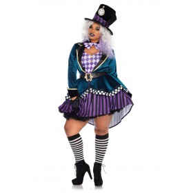 Plus Size Women's Delightful Mad Hatter Costume Promotions