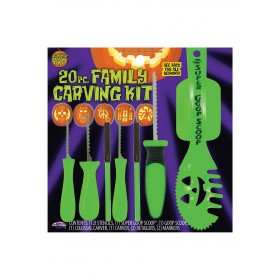 20 Piece Family Pumpkin Carving Kit Promotions