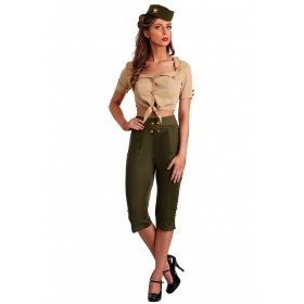 Women's Vintage Pin Up Soldier Costume