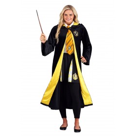 Deluxe Harry Potter Adult Plus Size Hufflepuff Robe Costume Promotions