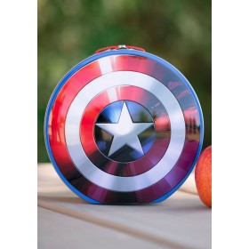 Marvels Captain America Shield Shaped Tin Tote Promotions