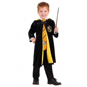Kids Harry Potter Deluxe Hufflepuff Robe Costume Promotions