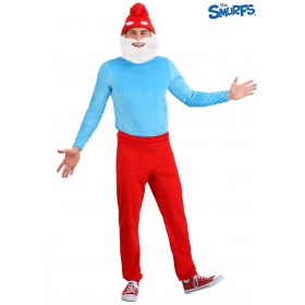 Plus Size Papa Smurf Costume for Men Promotions