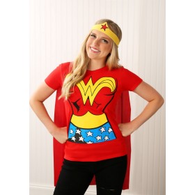 Wonder Woman T-Shirt Costume - Women's