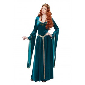 Women's Lady Guinevere Teal Costume