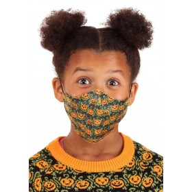 Kids Sublimated Pumpkins Face Mask Promotions