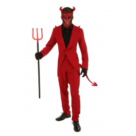 Plus Size Red Suit Devil Costume Promotions