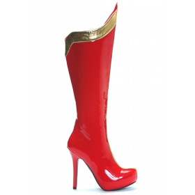 Sexy Red and Gold Superhero Boots Promotions