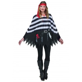 Pirate Poncho Costume - Women's