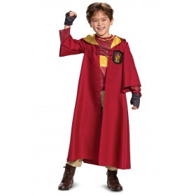 Kid's Harry Potter Deluxe Gryffindor Quidditch Robe Costume Promotions