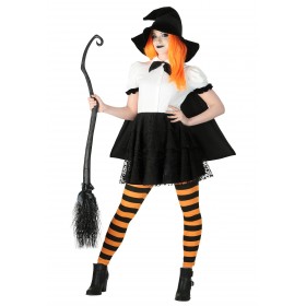 Punky Candy Corn Women's Witch Costume