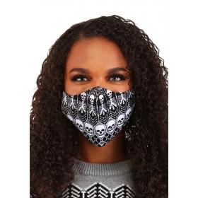 Skeletons Pattern Sublimated Face Mask for Adults Promotions