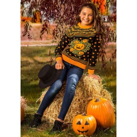 Kid's Pumpkin Patch Halloween Sweater Promotions