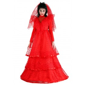 Red Plus Size Gothic Wedding Dress Costume Promotions