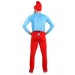 Plus Size Papa Smurf Costume for Men Promotions - 1