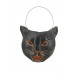 Paper Mache Cat Candy Bucket Halloween Decor Promotions - 0