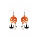 Spider Pumpkin Skull Earrings Promotions - 0