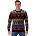 Adult Classic Horror Monsters Fair Isle Halloween Sweater Promotions - 3
