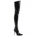 Black Patent Over the Knee Boot Promotions - 0
