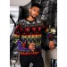 Adult Classic Horror Monsters Fair Isle Halloween Sweater Promotions - 0