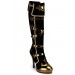 Sexy Black and Gold Pirate Boots Promotions - 0