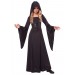 Girl's Deluxe Black Hooded Robe Costume Promotions - 0