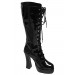 Sexy Black Faux Leather Knee High Boots Promotions - 0