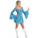 Women's Wild Flower 70's Disco Dress Costume - 0