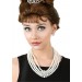 Pearl and Brooch Necklace and Earring Set Promotions - 1
