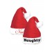 Naughty and Nice Santa Hats - Set of Two Promotions - 0
