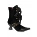 Black Velvet Heeled Boots for Women Promotions - 0