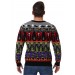 Adult Classic Horror Monsters Fair Isle Halloween Sweater Promotions - 4