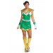 Women's Power Rangers Deluxe Green Ranger Costume - 1