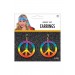 Tie Dye Peace Earrings Promotions - 0