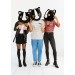 Adult Black Cat Mascot Head Mask Promotions - 3