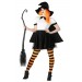 Punky Candy Corn Women's Witch Costume - 0