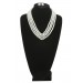Pearl and Brooch Necklace and Earring Set Promotions - 0